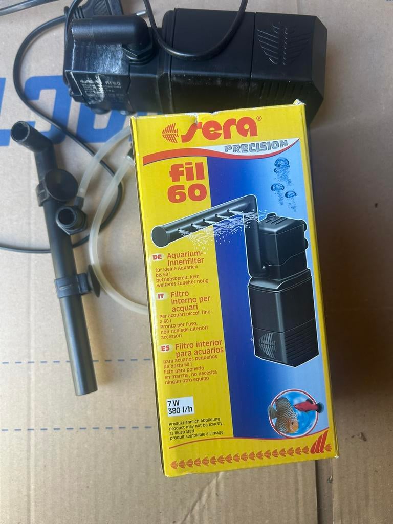 Aquarium filter Sera precision 60 liter, Ophalen, Gebruikt, Sera, Inclusief toebehoren