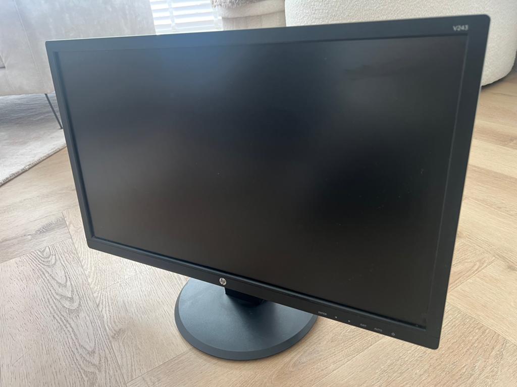 HP V243 Monitor - Betrouwbaar computer beeldscherm, Computers en Software, Gebruikt, Full HD, Ophalen of Verzenden, LED