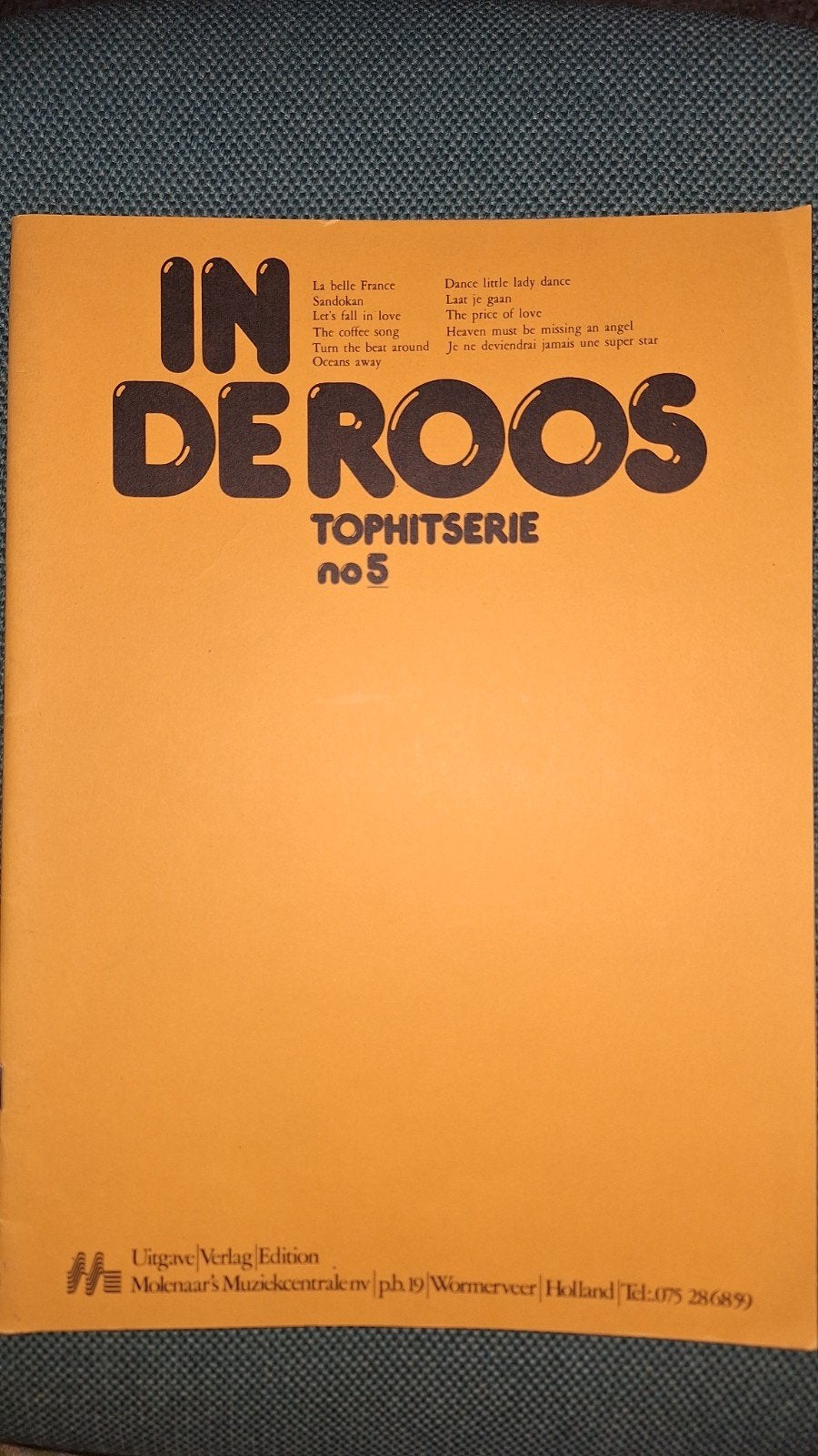 In de Roos Tophitserie no 5, Muziek en Instrumenten, Bladmuziek, Piano, Overige genres, Overige soorten, Ophalen of Verzenden