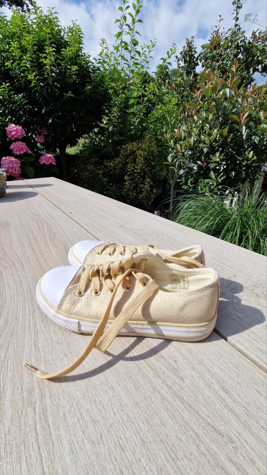 Canvas schoen - goud - maat 33, Schoentjes, Meisje, Ophalen of Verzenden, Zo goed als nieuw