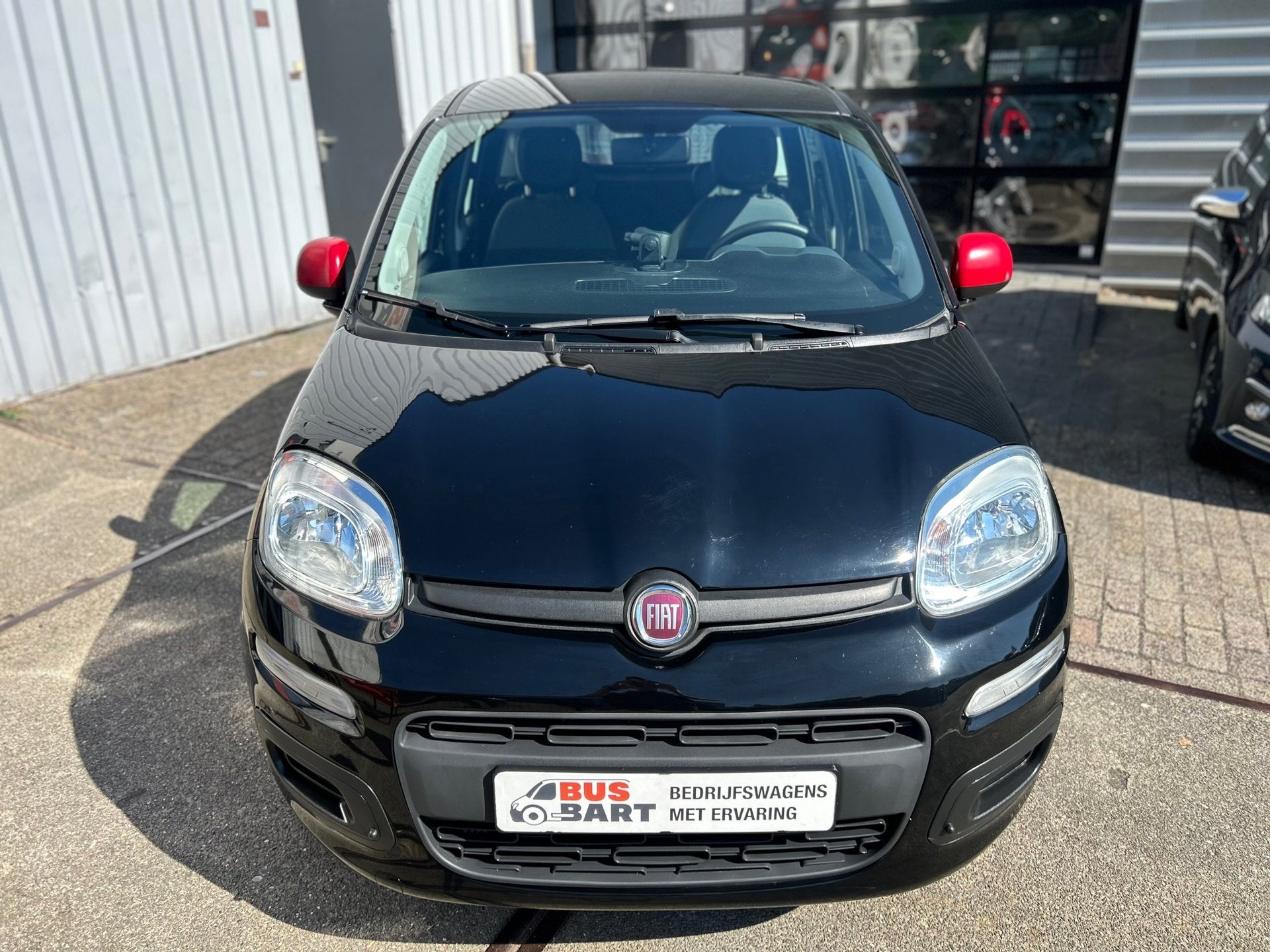 Fiat Panda 0.9 TwinAir Popstar|Automaat|Airco|NL-Auto|NAP, Auto's, Stof, Gebruikt, Panda, Zwart