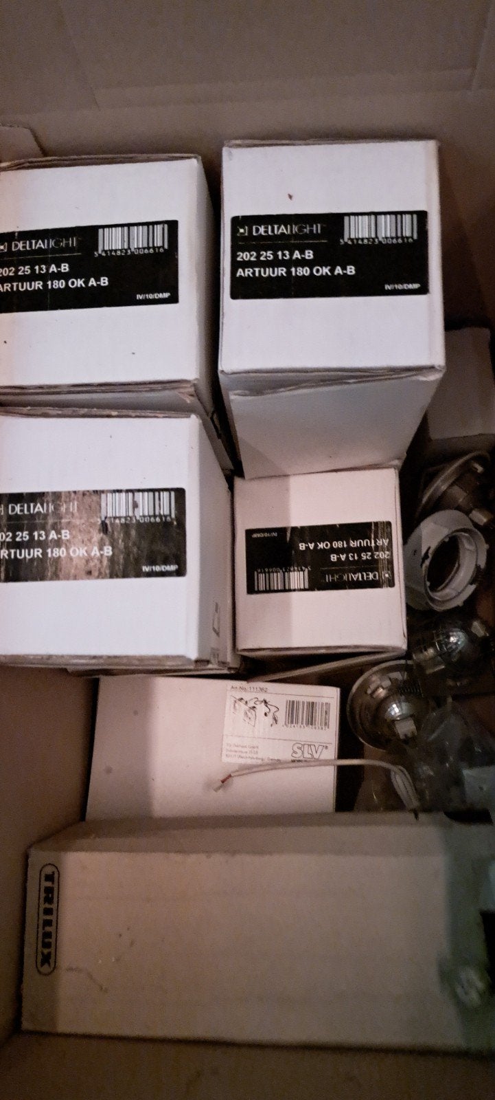 Partij diverse lampen en inbouwspots, Huis en Inrichting, Ophalen, Gebruikt, Overige merken, Overige typen