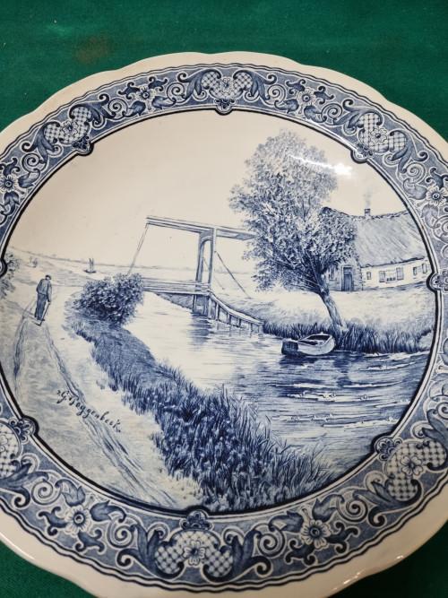 wandbord boch groot g.poggenbeek, Ophalen of Verzenden