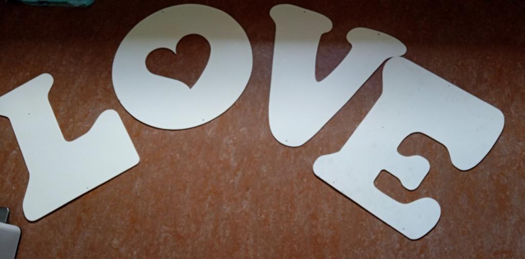 Bruiloft LOVE letters met hartje - Te huur, Hout, Gebruikt, Ophalen of Verzenden, Modern