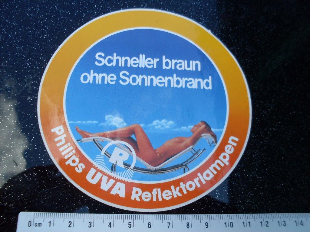 sticker philips uva reflektorlampen babe, Verzenden, Zo goed als nieuw, Merk