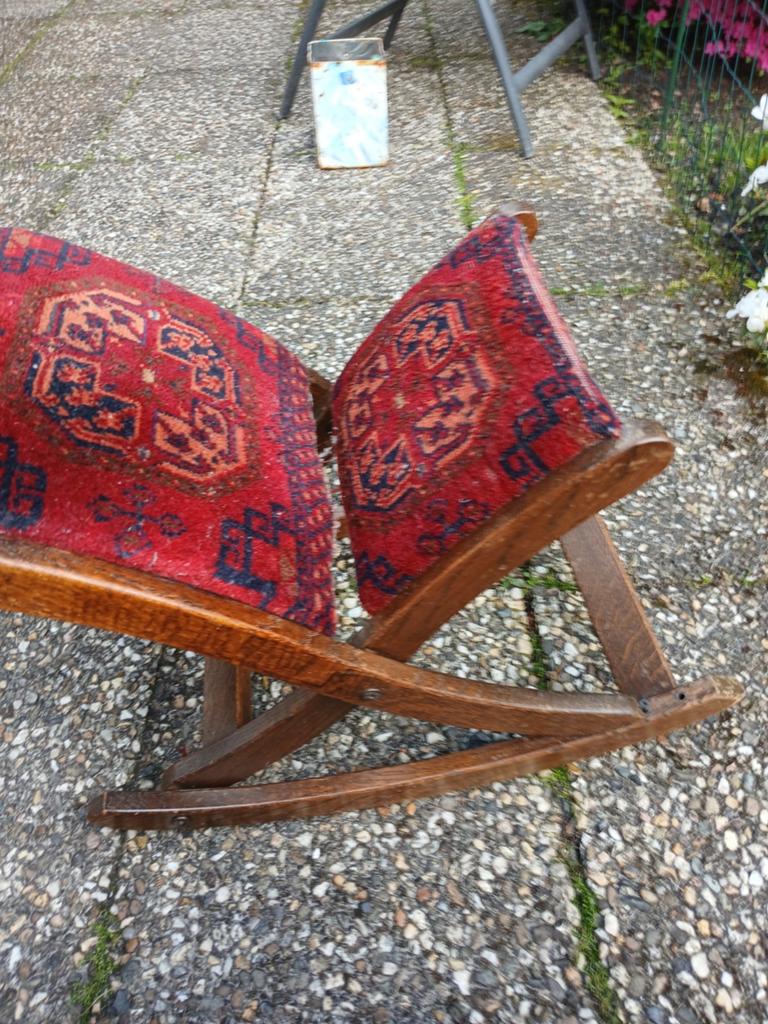 Voetenbankje. Vintage, Antiek en Kunst, Ophalen