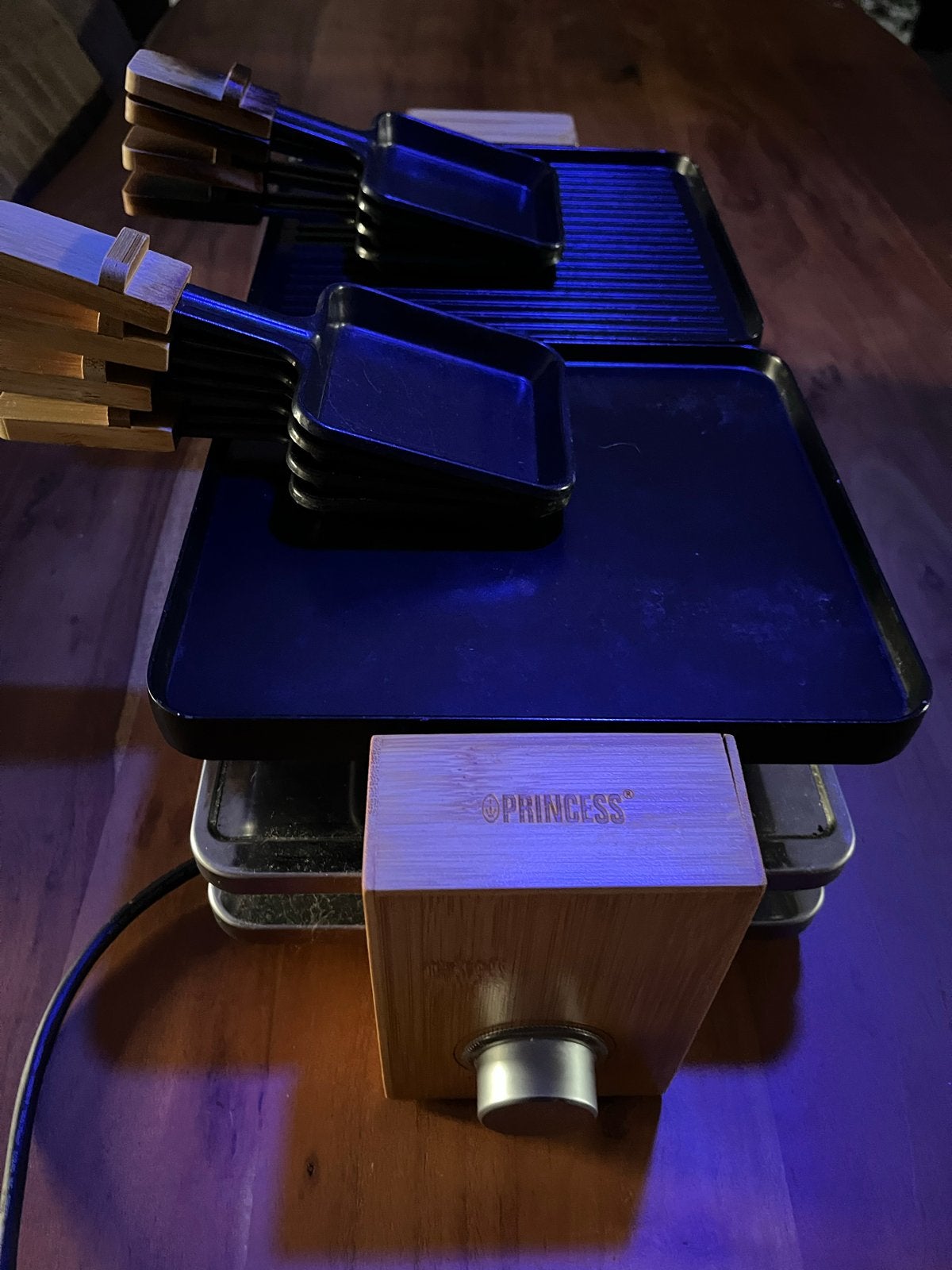 Princess Gourmet Raclette Grill - 8 personen, Ophalen of Verzenden, Zo goed als nieuw, 8 personen of meer