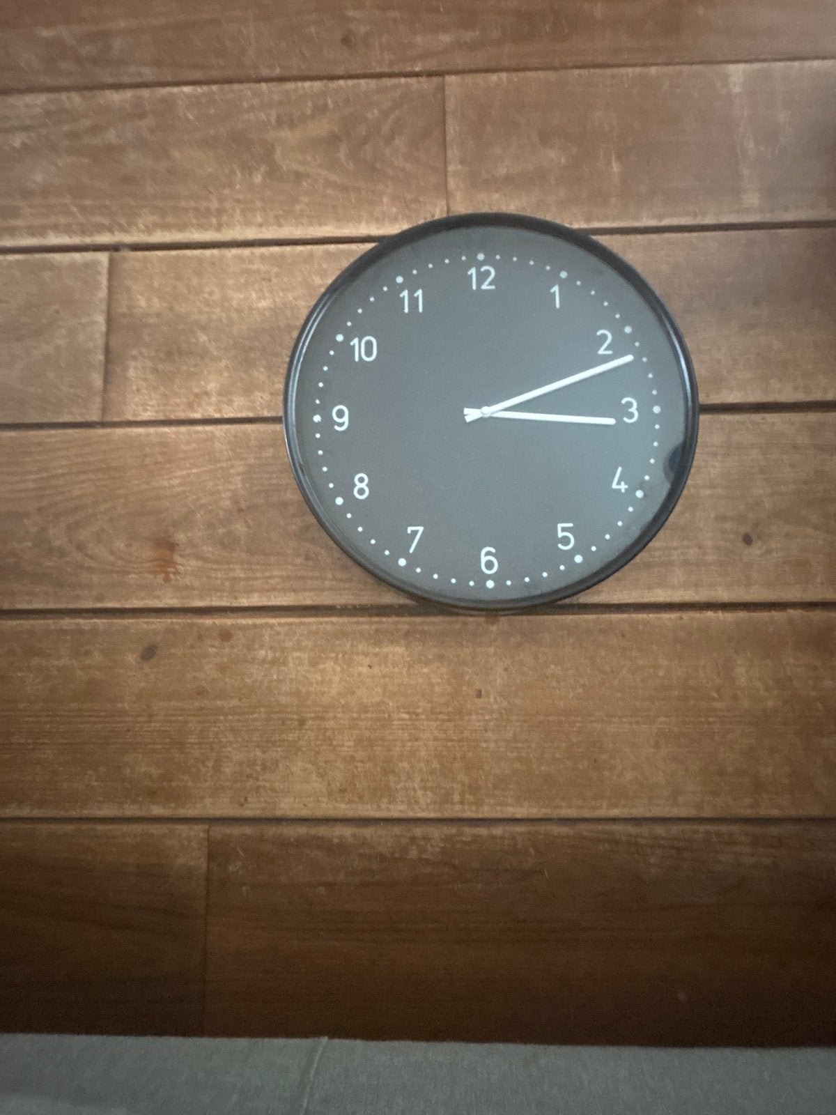 IKEA Pugg Wandklok - Zwart, Analoog, Modern Design, Wandklok, IKEA, Analoog, Werkt op batterijen