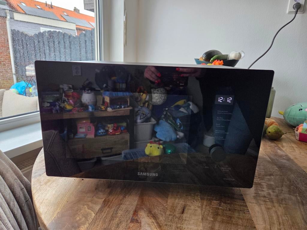 Samsung smart combimagnetron MC32DG7646KKE1, Ophalen, Zo goed als nieuw, Grill