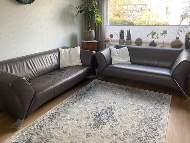 Rolf Benz set 322, Ophalen, Gebruikt, Tijdloos, Leer