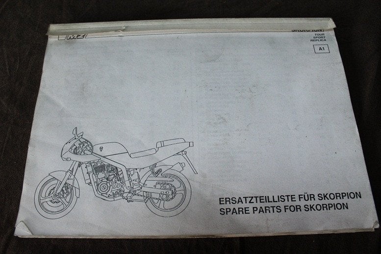 MZ Skorpion ersatzteil liste parts list 1994 - 1996, Ophalen of Verzenden, Overige merken