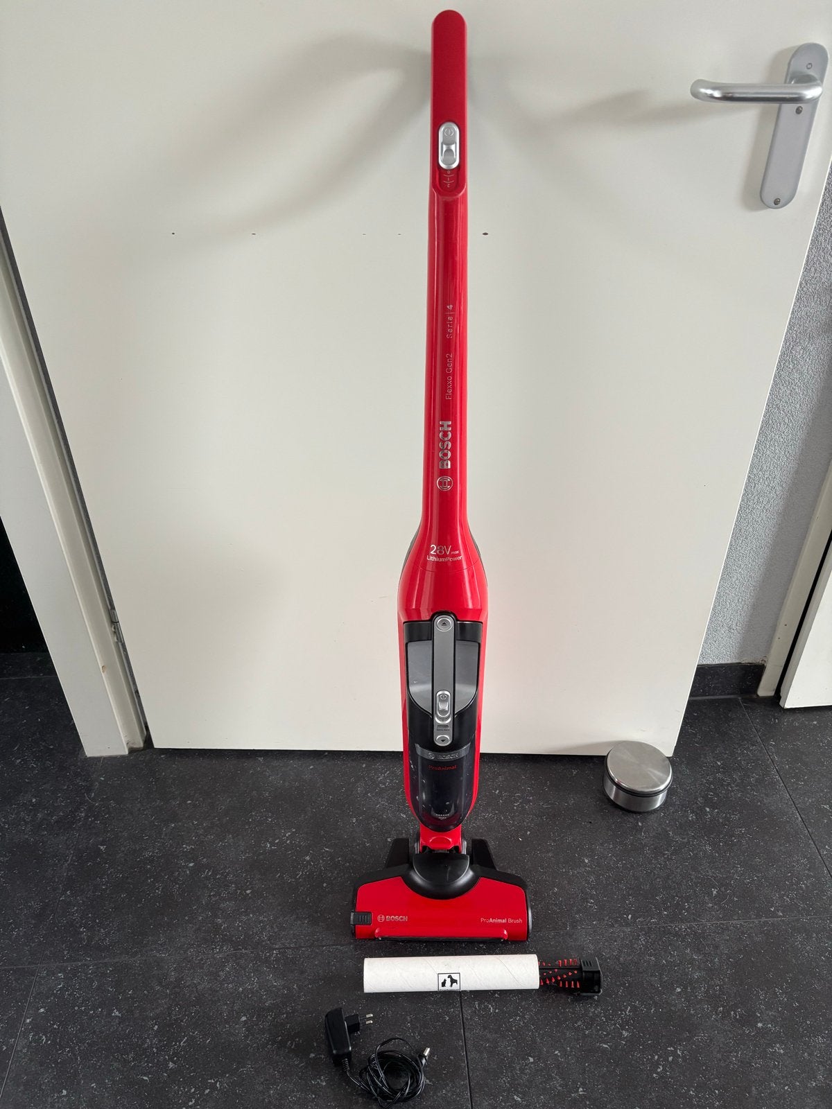 Bosch Flexxo Gen2 Serie 4 28V Steelstofzuiger Rood ProAnimal, Witgoed en Apparatuur, Stofzuigers, Bosch, Draadloos, Ophalen of Verzenden