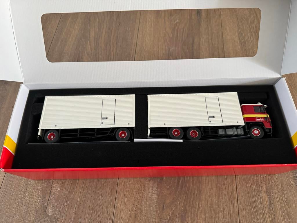 Tekno 1:50 Scania 141 Simon Loos met certificaat, Ophalen of Verzenden, Zo goed als nieuw, Bus of Vrachtwagen, Tekno