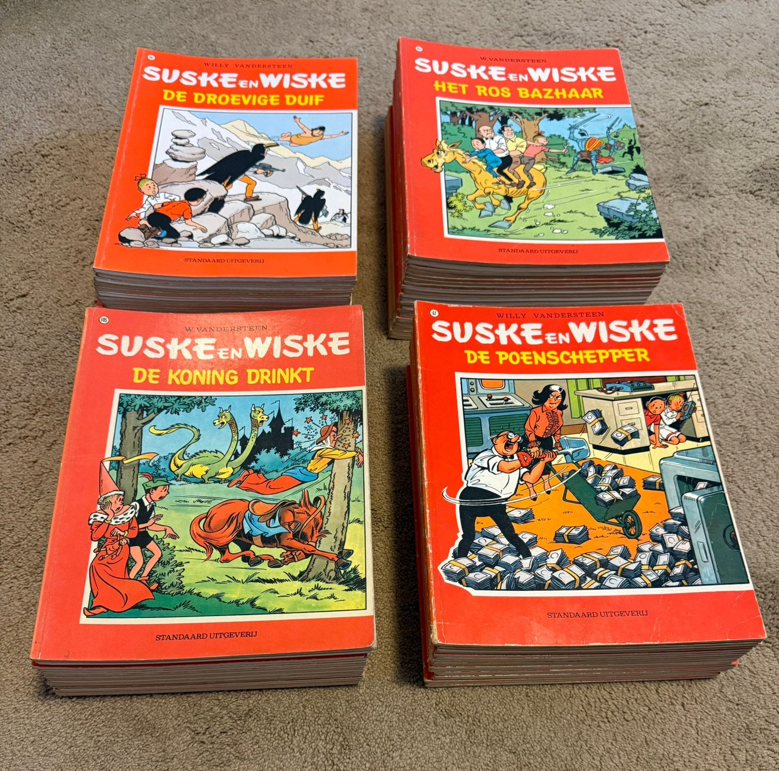 Suske en Wiske stripboeken, Boeken, Meerdere comics, Ophalen, Gelezen, Europa