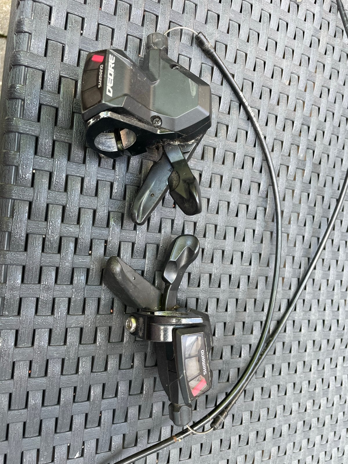 Shimano Deore 3x9 Shifters - in goed staat, Fietsen en Brommers, Fietsonderdelen, Gebruikt, Overige typen, Kunststof, Ophalen of Verzenden