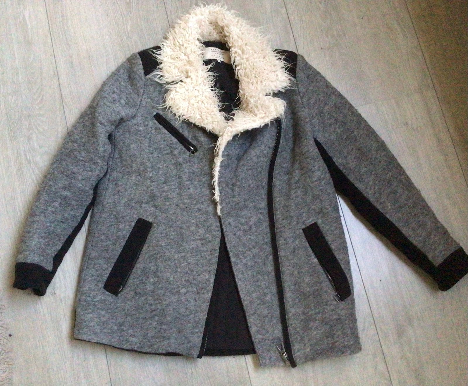 Zara Outerwear Jas, Ophalen of Verzenden, Zo goed als nieuw, Maat 36 (S), Grijs