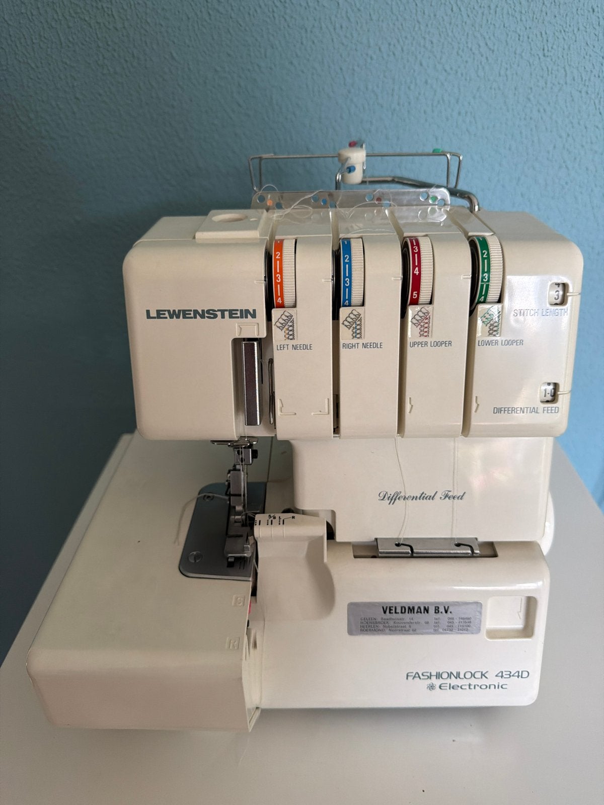 Lewenstein Fashionlock 434D Lockmachine, Ophalen, Gebruikt, Lockmachine, Lewenstein