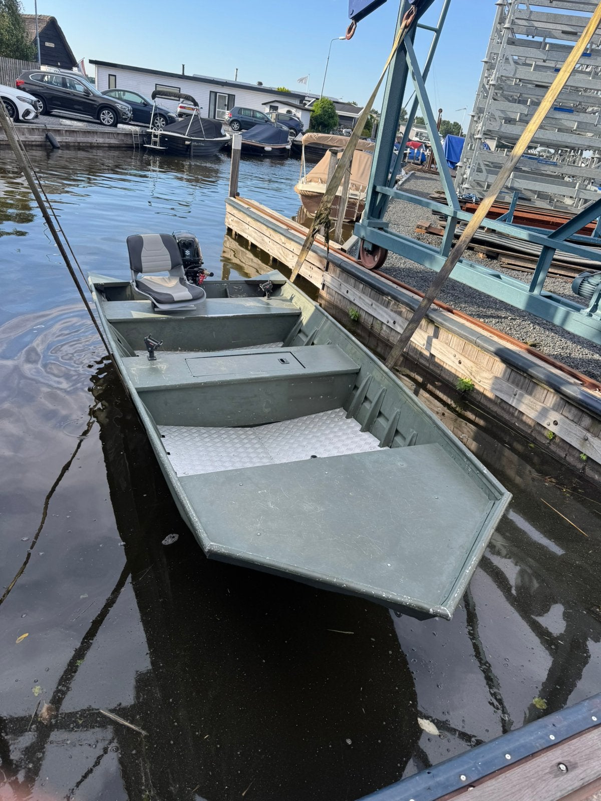 Platbodem Alumacraft 1448 met punt, Ophalen, Zo goed als nieuw