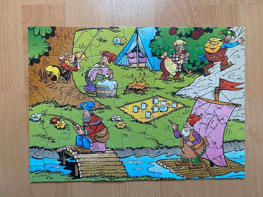 Kabouter plop puzzel, Kinderen en Baby's, Speelgoed | Kinderpuzzels, Ophalen of Verzenden, 10 tot 50 stukjes, Gebruikt