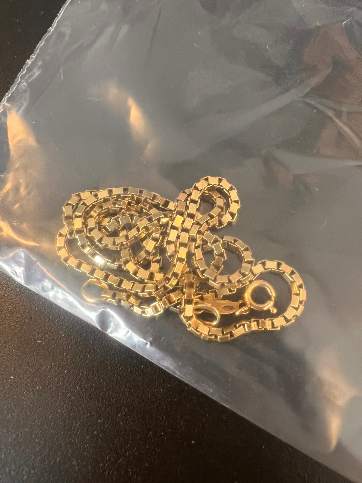 Prachtijge 14 kr Gouden ketting Venetiaanse schakel., Ophalen, Zo goed als nieuw, Goud