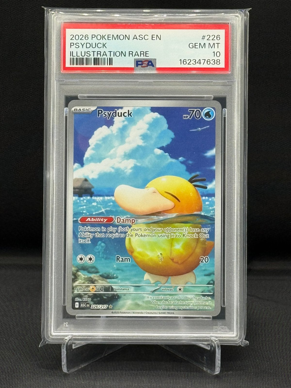 Psyduck 226/217 (PSA 10) ~ Ascended Heroes, Hobby en Vrije tijd, Verzamelkaartspellen | Pokémon, Ophalen of Verzenden, Nieuw, Losse kaart
