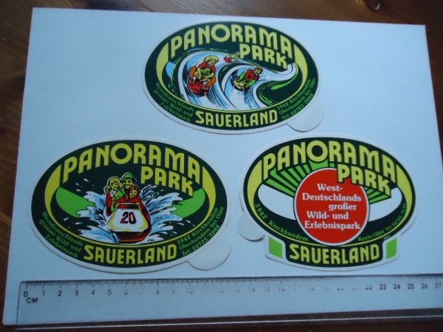 sticker oud Pretpark dierenpark Panorama park zoo dierentuin, Verzenden, Zo goed als nieuw, Bedrijf of Vereniging
