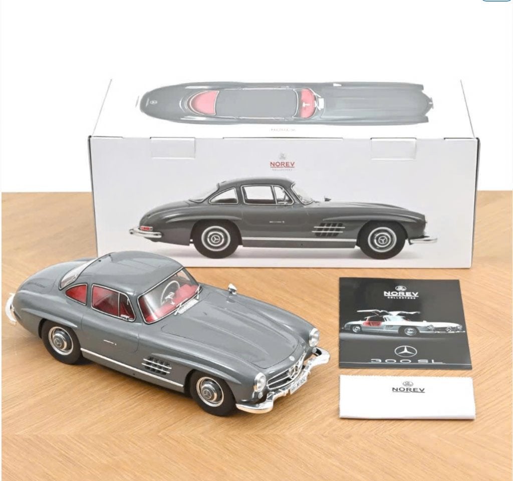 Mercedes Benz 300 SL '54 Grafiet Grijs schaal 1/12 LE 123852