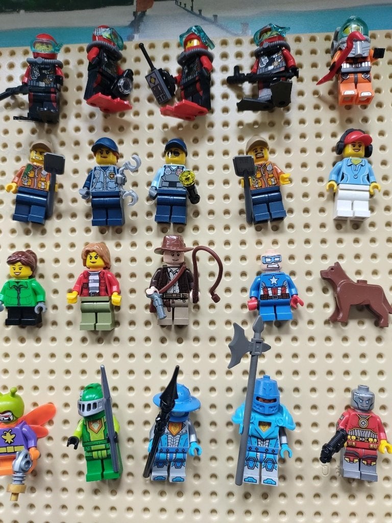 partij lego poppetjes, Ophalen, Inclusief minifiguren, Gebruikt, Lego