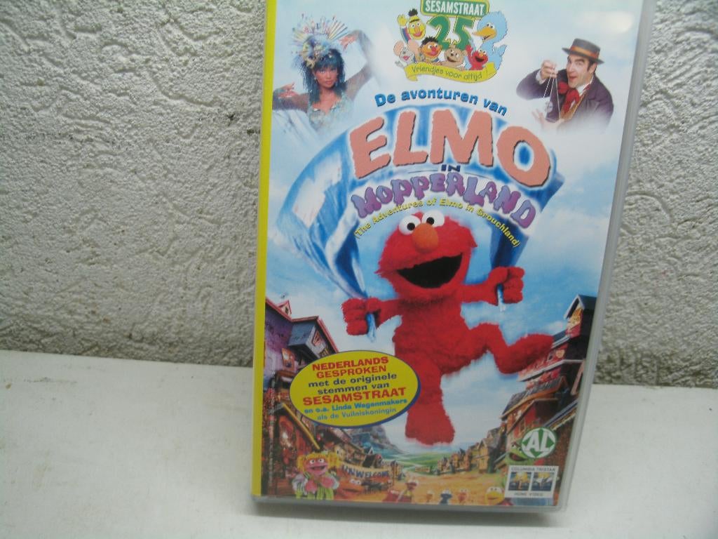 vhs 149a elmo in mopperland ned gespr, Cd's en Dvd's, Alle leeftijden, Ophalen of Verzenden, Gebruikt