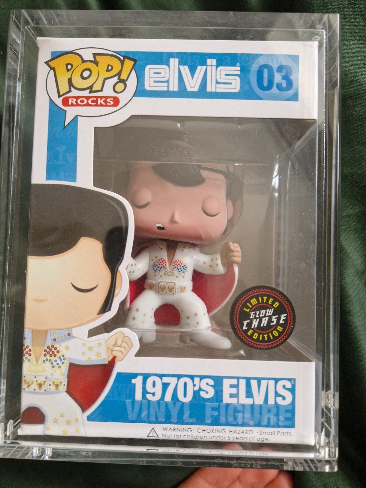 Funko Pop Elvis Presley 1970's Glow Chase + Guard Box, Verzamelen, Ophalen