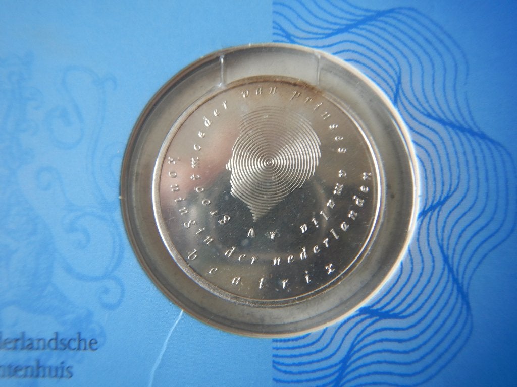 Zilveren 10 Euro geboortemunt Prinses Catharina-Amailia, Koningin Beatrix, Euro's, Ophalen of Verzenden, Zilver