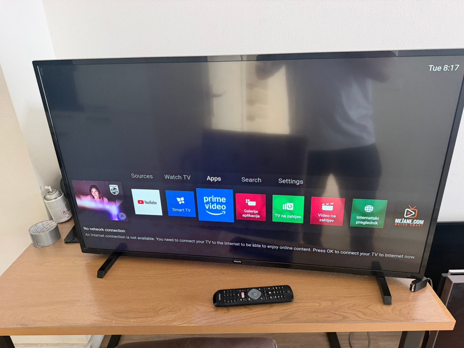 Philips smart led tv 43 inch 4k, Ophalen, Philips, LED, 50 Hz