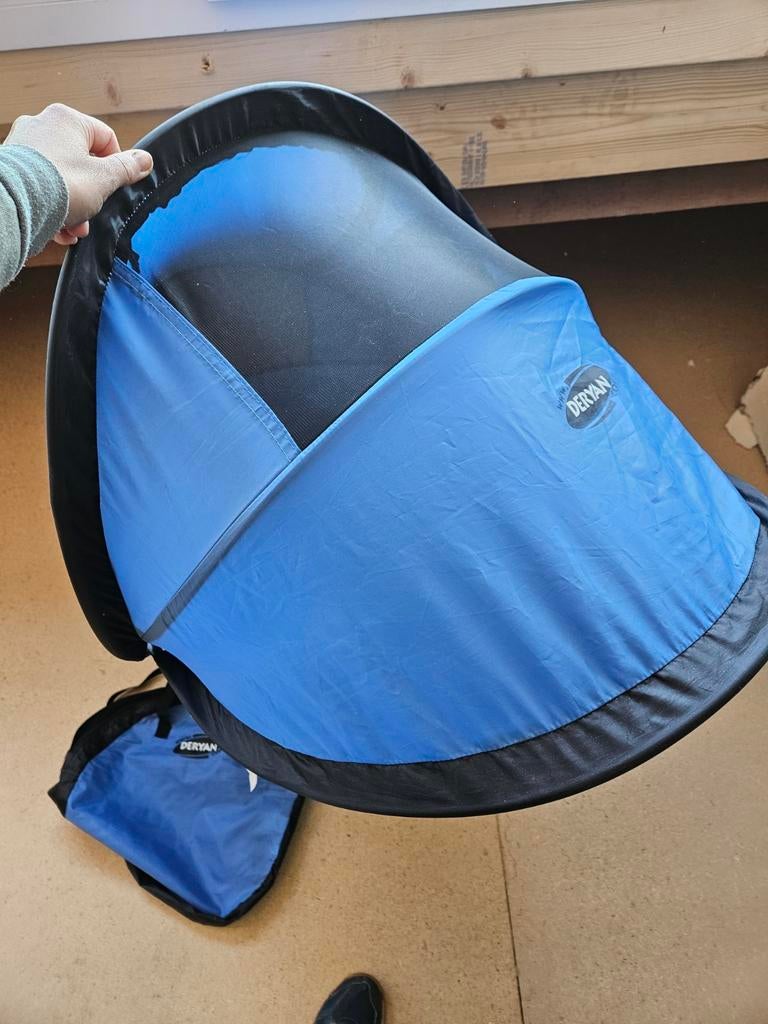 Opvouwbaar Deryan baby peuter bedje muggenbeten +draagtas, Caravans en Kamperen, Ophalen of Verzenden, Zo goed als nieuw