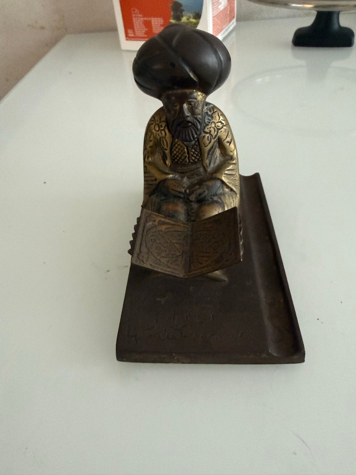 Geleerde Boekensteun/Inktstel nasrettin hoca, Ophalen of Verzenden