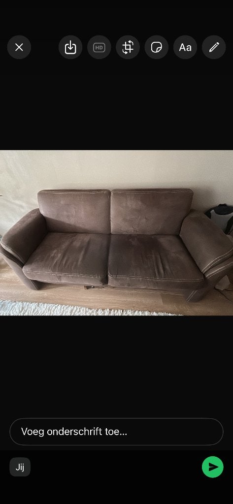 Bank 2,5 zits te koop, Huis en Inrichting, Banken | Bankstellen, Ophalen, Gebruikt, 150 tot 200 cm, Tweepersoons