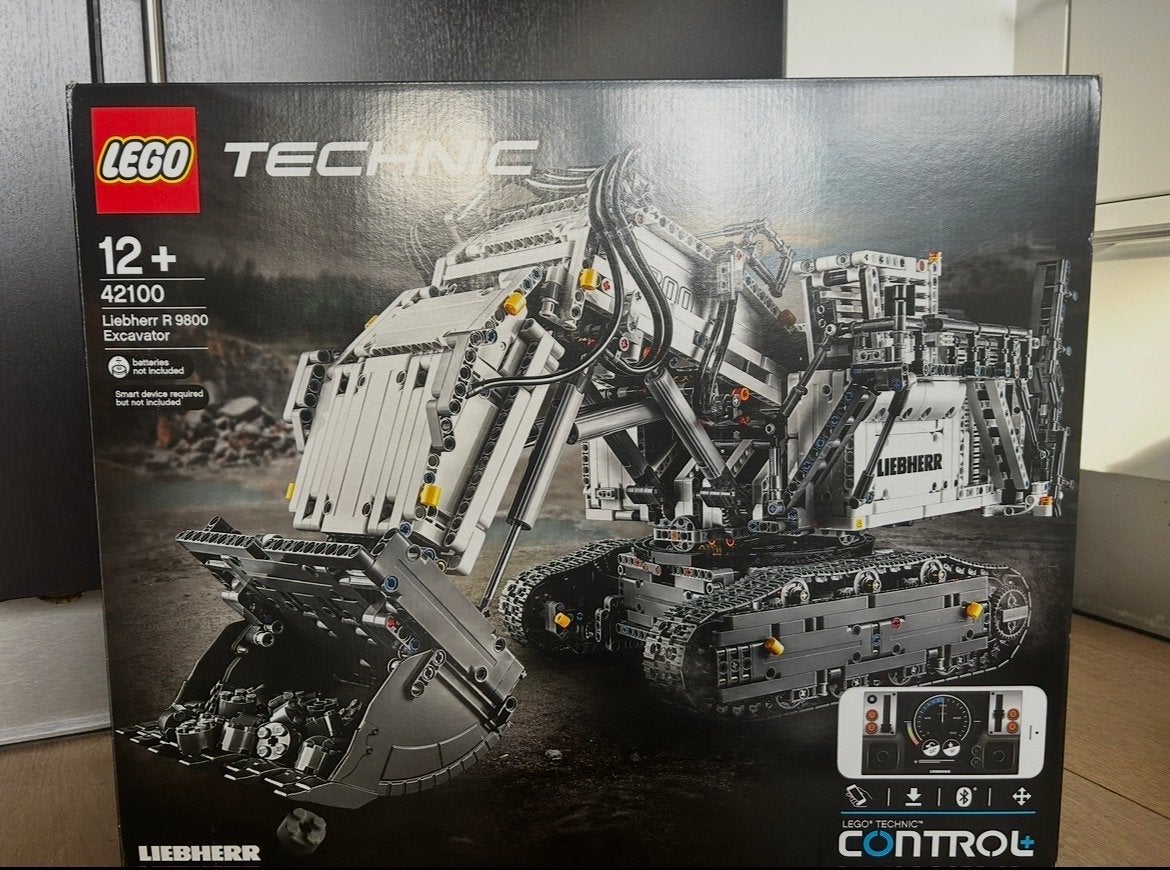 Lego Technic 42100 Liebherr R9800 Graafmachine met Control+, Lego, Ophalen of Verzenden, Zo goed als nieuw, Complete set