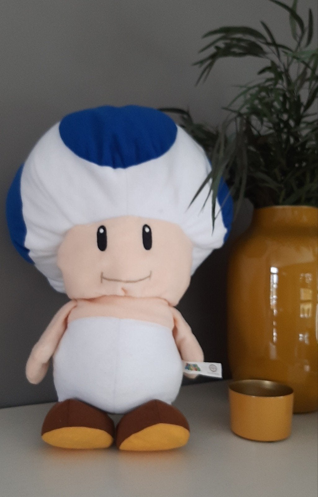 Grote Originele Knuffel van Super Mario Toad 45 cm, Overige typen, Ophalen of Verzenden, Zo goed als nieuw, Nintendo