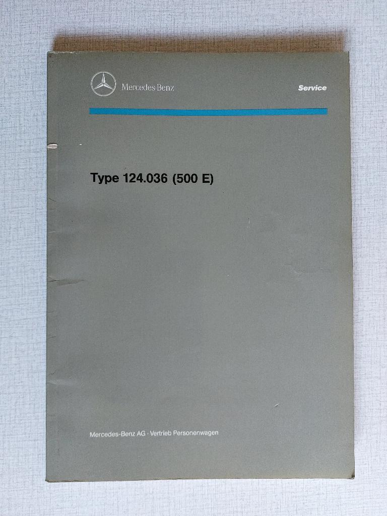 Mercedes 500 E introductiebrochure service-organisatie boek, Ophalen of Verzenden