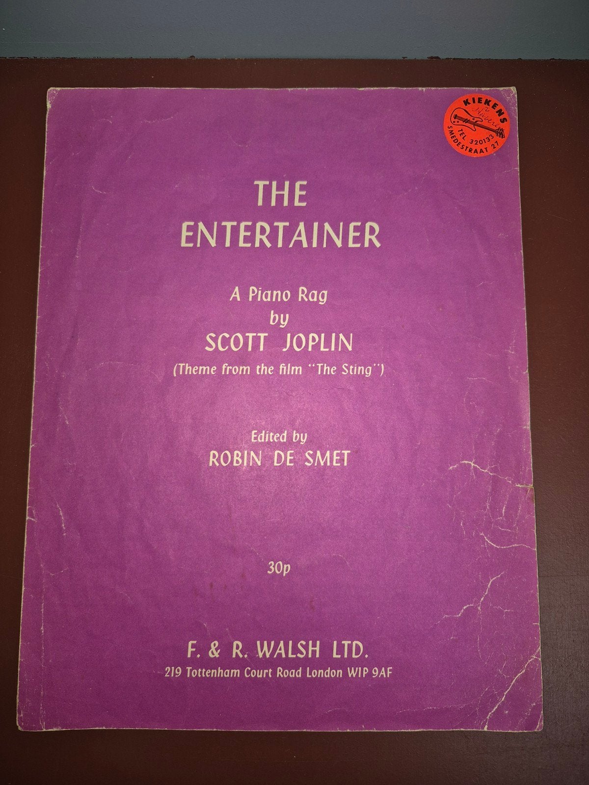 The Entertainer - Scott Joplin bladmuziek, Ophalen of Verzenden