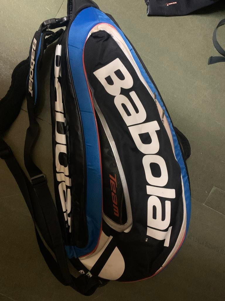 Babolat Tennistas - 3 Vakken - Blauw/Zwart, Ophalen of Verzenden, Gebruikt, Tas, Babolat