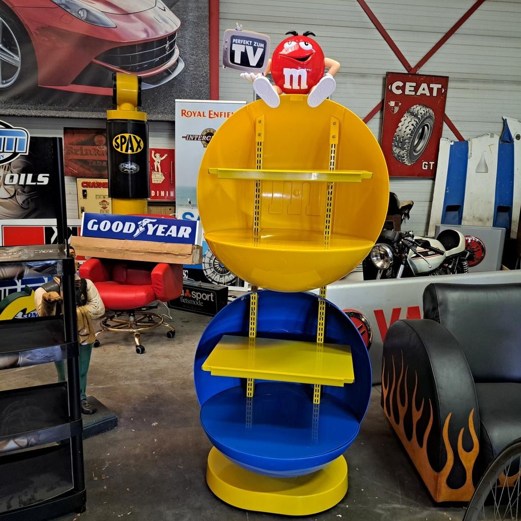 M&M Vintage WinkelDisplay Xxl, Ophalen, Gebruikt, Reclamebord