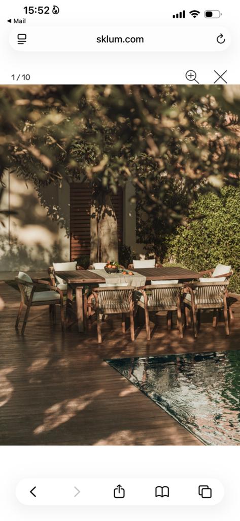 Luxe tuintafel, Tuin en Terras, Tuintafels, Ophalen, Rechthoekig