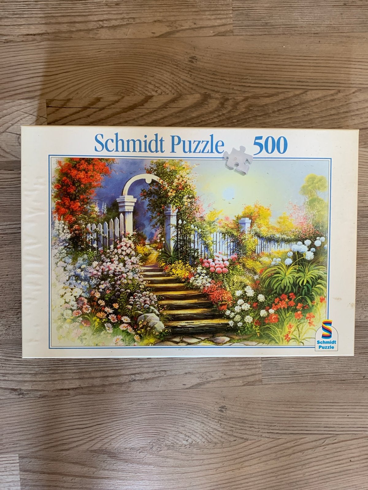 Schmidt Legpuzzel 500 stukjes - Bloementuin, Ophalen, 500 t/m 1500 stukjes, Gebruikt, Legpuzzel