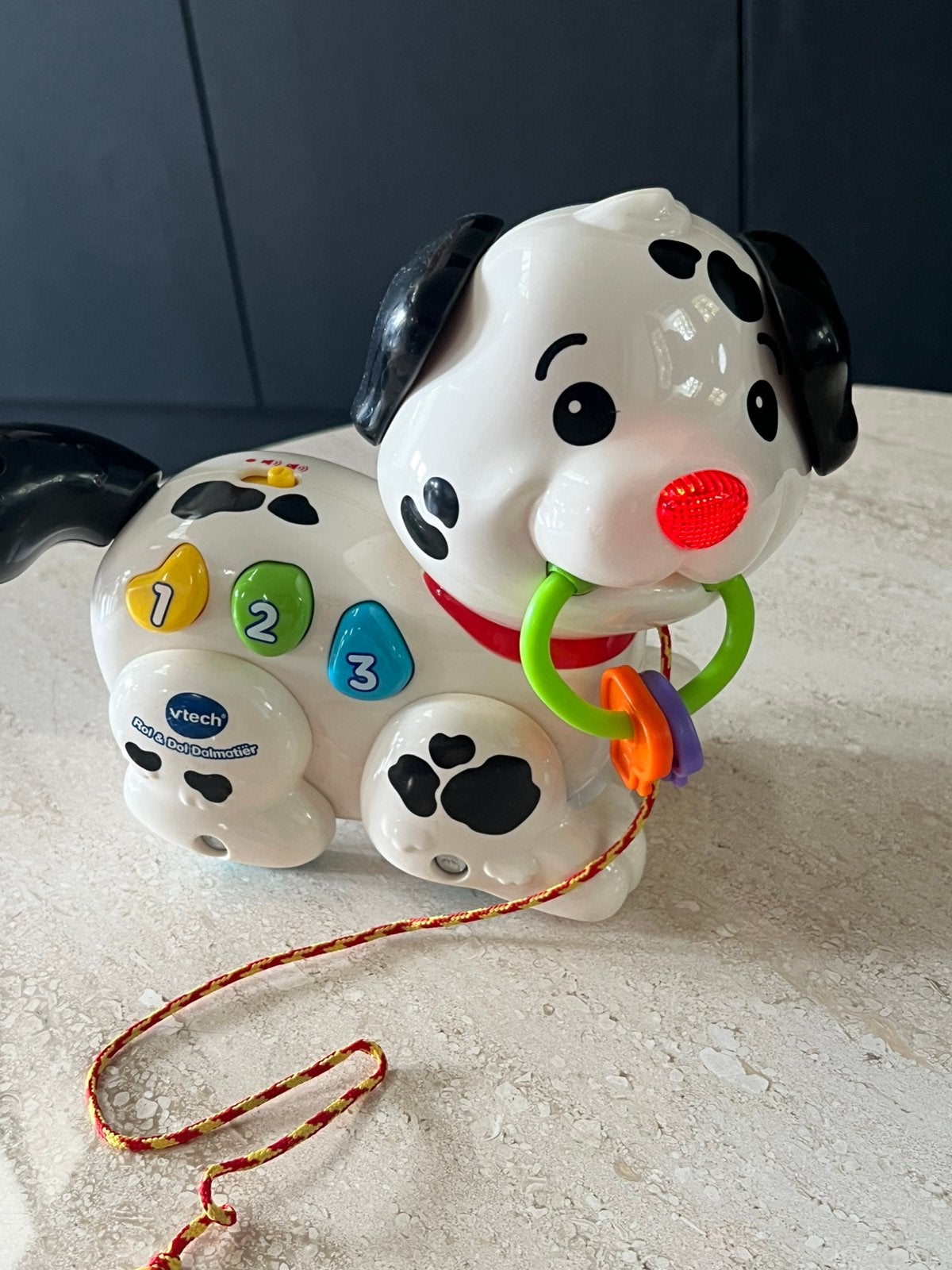 Interactieve VTech Rol & Dol Dalmatiër, Kinderen en Baby's, Ophalen of Verzenden, Gebruikt, Duw- of Trekspeelgoed, Met licht