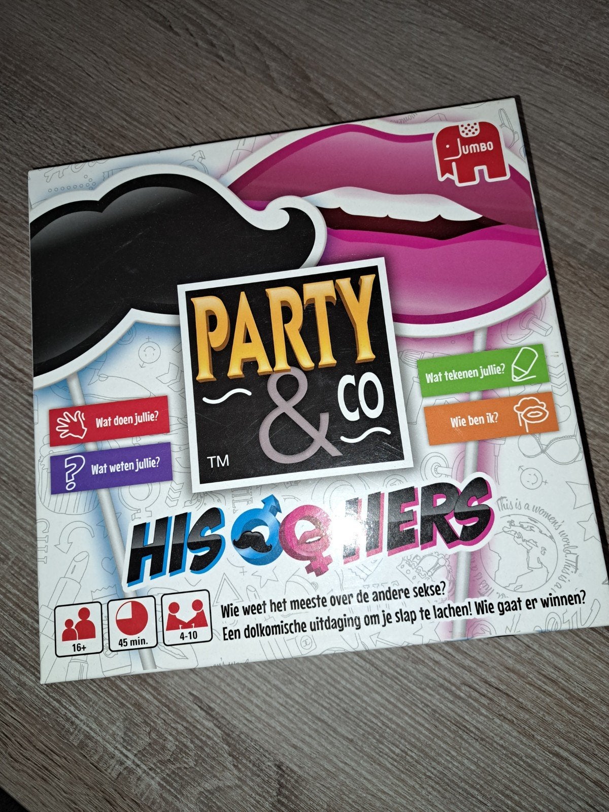 Party & Co His & Hers, Hobby en Vrije tijd, Gezelschapsspellen | Bordspellen, Vijf spelers of meer, Ophalen of Verzenden, Nieuw