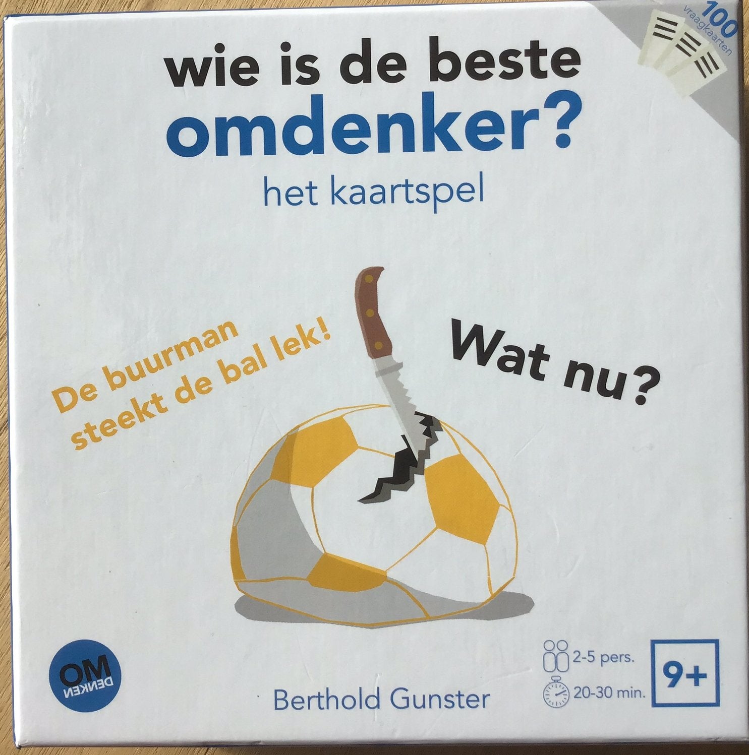 Kaartspel Wie is de beste omdenker? - vanaf 9 jaar - ZGAN, Een of twee spelers, Ophalen of Verzenden, Zo goed als nieuw, OMDENKEN