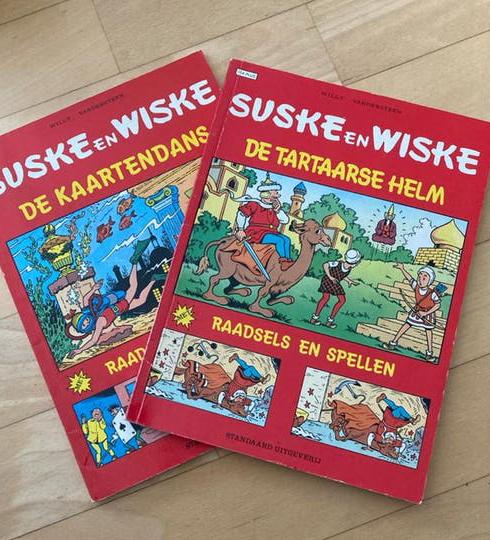 Suske en Wiske plus: De Kaartendans & De Tartaarse Helm, Boeken, Stripboeken, Gelezen, Meerdere stripboeken, Ophalen of Verzenden