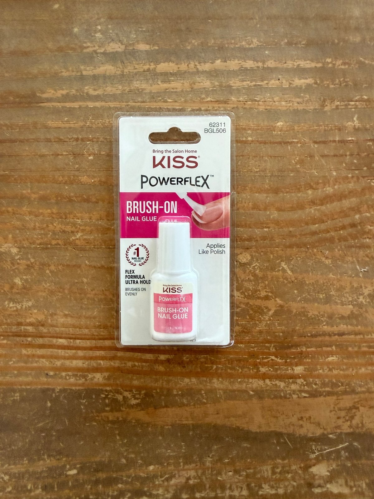 KISS Powerflex Brush-On Nagellijm - Nieuw, Verzenden, Nieuw, Gehele gezicht, Overige typen