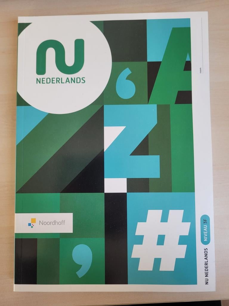 Nieuw! NU Nederlands 3F (Noordhoff), Ophalen of Verzenden, Alpha, Nieuw, MBO