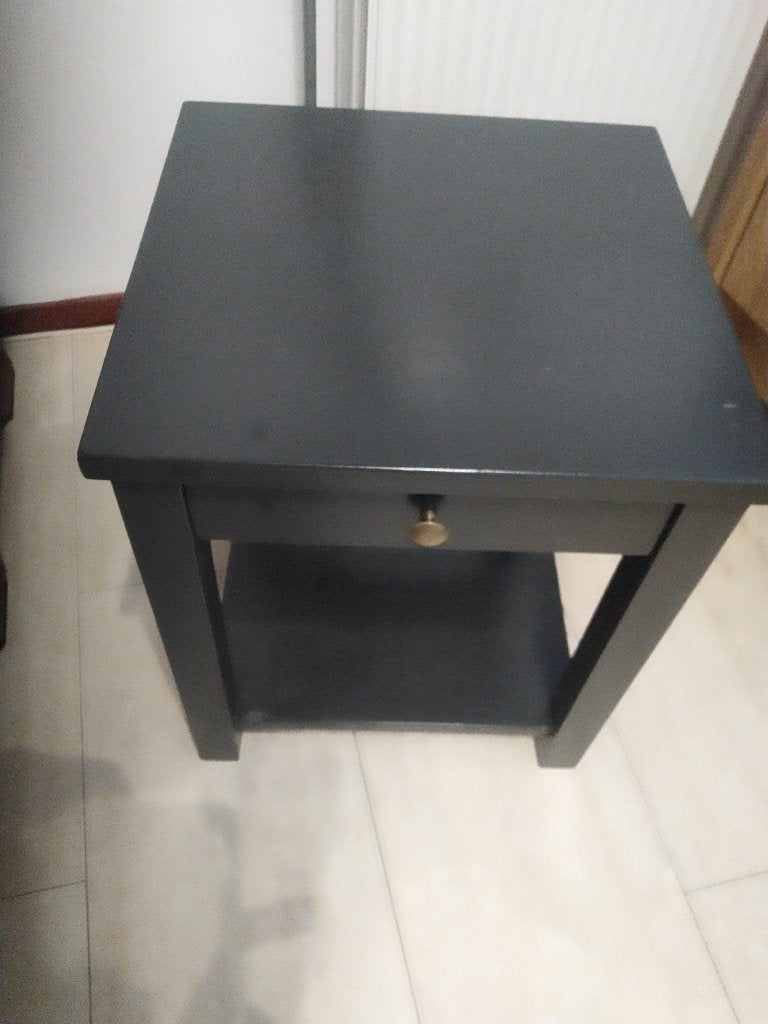 Net degelijk bijzettafeltje met lade H 50x Br 41,5x Br 40,5, Minder dan 55 cm, Zo goed als nieuw, Rechthoekig, Hout